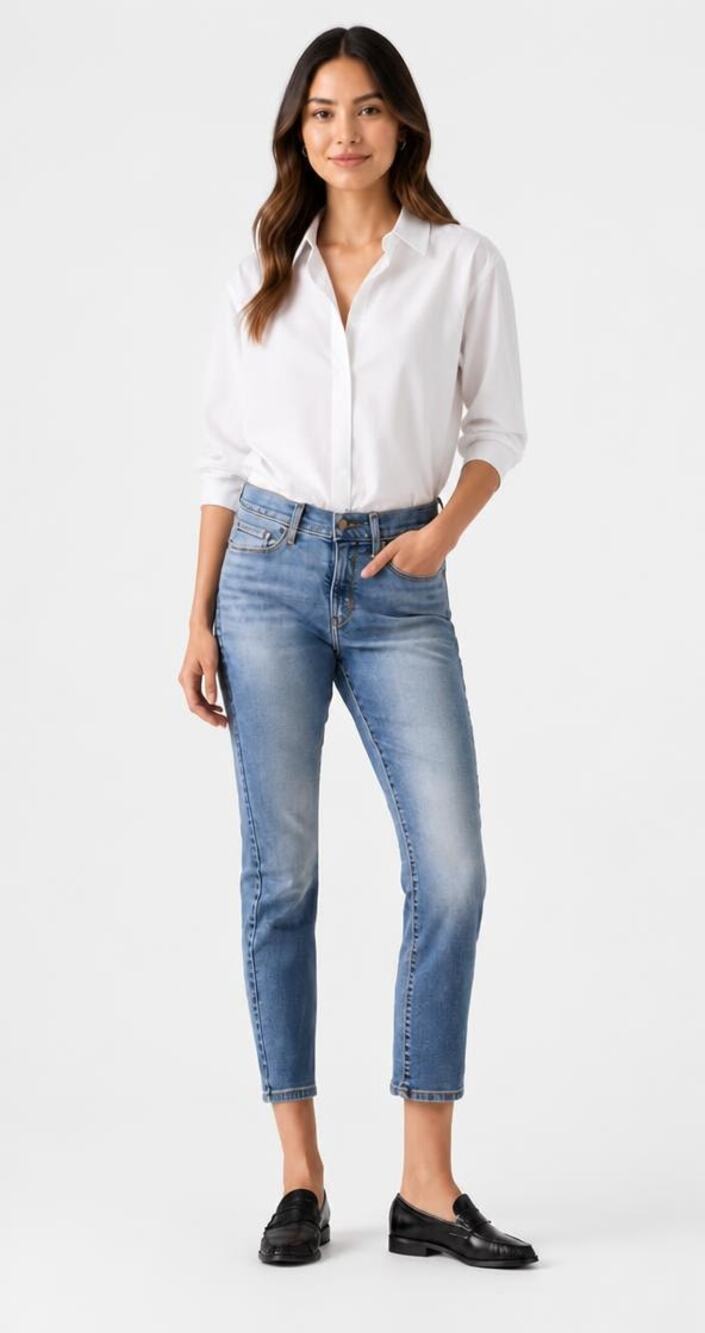 Levi's Women's Classic Straight Ankle Jeans, Eternal Indigo Size 12